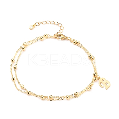 Double Layer Anklets AJEW-AN00309-01-1
