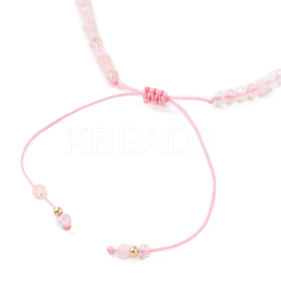 Adjustable Nylon Thread Braided Bead Bracelets BJEW-JB05658-01-1