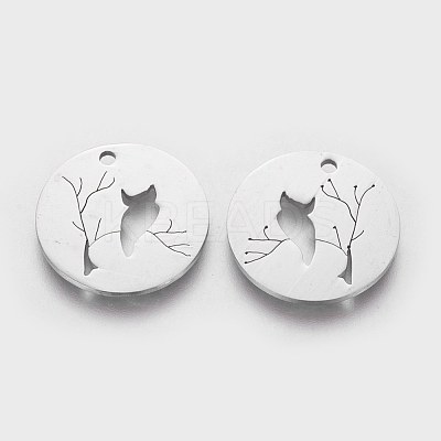 Non-Tarnish 201 Stainless Steel Pendants STAS-Q201-T400-1
