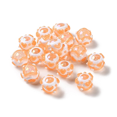 Opaque Acrylic Beads ACRC-H001-01G-1