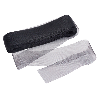 Polyester Deco Mesh Ribbons OCOR-WH0064-76B-1