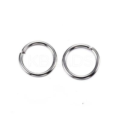 Tarnish Resistant 304 Stainless Steel Open Jump Rings STAS-D448-098P-8mm-1