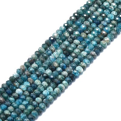 Natural Apatite Beads Strands G-F715-101B-1