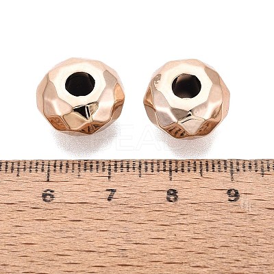 UV Plating Iridescent Transparent Acrylic European Beads OACR-E033-22-10-1