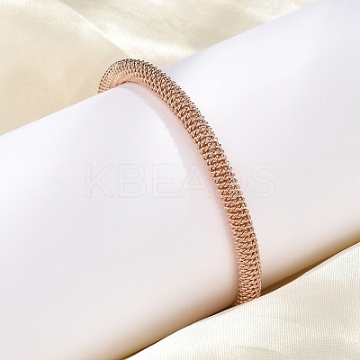 304 Stainless Steel Mesh Chain Bracelets for Women Men BJEW-Z087-19RG-1