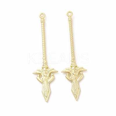 Rack Plating Alloy Big Pendants LS-PALLOY-E025-16G-1