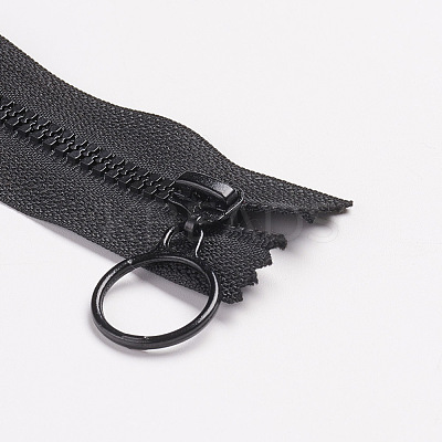 Resin Close End Zippers FIND-WH0052-44H-1