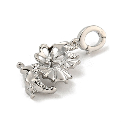 Long-Lasting Plated Brass Pendant Bails KK-O008-02B-P-1