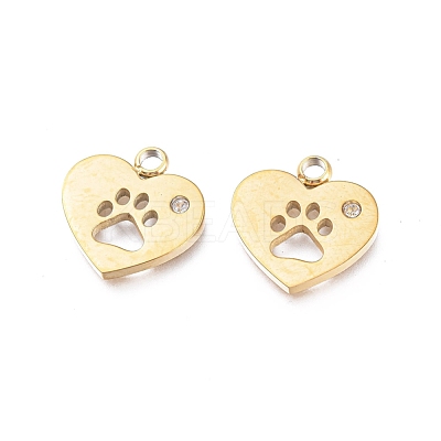 Ion Plating(IP) 304 Stainless Steel Charms X-STAS-L245-002G-1