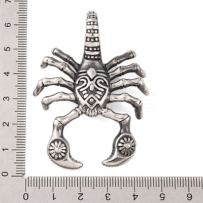 304 Stainless Steel Big Pendants STAS-K283-11AS-1