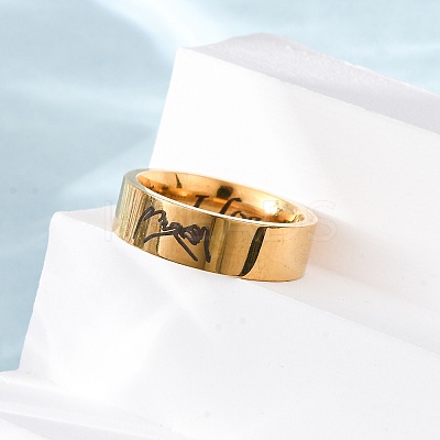 304 Stainless Steel Finger Rings RJEW-G352-01G-1