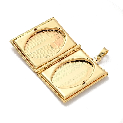 Brass Locket Pendants KK-Z115-01G-02-1