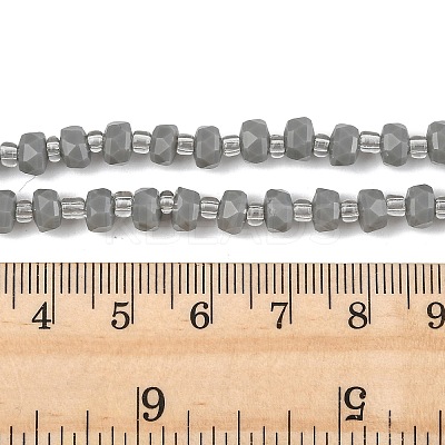 Opaque Glass Beads Strands GLAA-P076-01C-04-1
