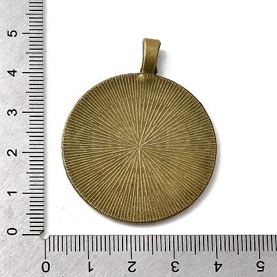 Vintage Tibetan Style Alloy Pendant Cabochon Settings TIBEP-M018-146AB-NF-1