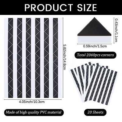 Photo Paper Self Adhesive Corner Stickers AJEW-WH20060-63C-1
