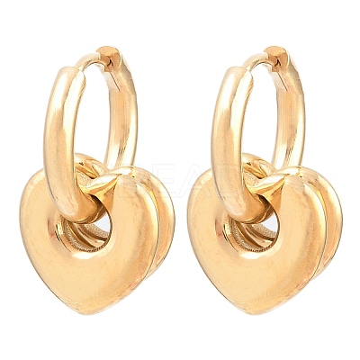 304 Stainless Steel Huggie Hoop Earrings for Women EJEW-F420-01G-1