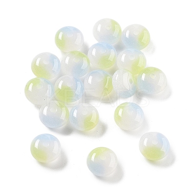 Two Tone Transparent Resin Beads RESI-S013-01D-1
