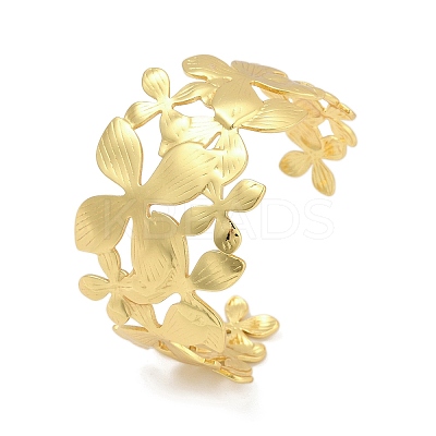 304 Stainless Steel Cuff Bangles for Women BJEW-Z097-08G-1