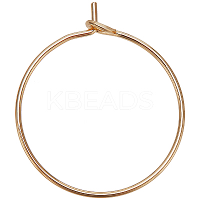 20Pcs Brass Hoop Earrings Findings KK-BBC0001-89B-1
