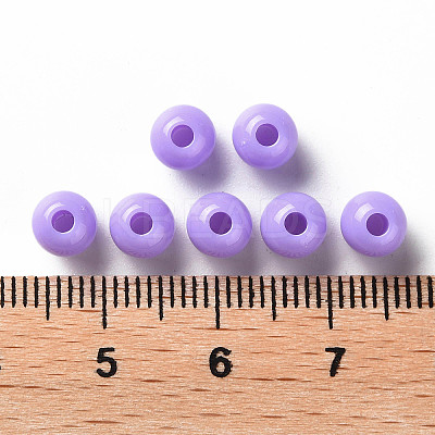 Opaque Acrylic Beads X-MACR-S370-C6mm-A32-1