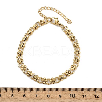 304 Stainless Steel Link Chain Bracelets for Women LS-BJEW-Z143-22G-01-1