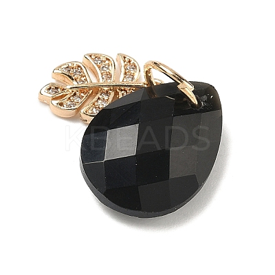 Natural Black Onyx(Dyed & Heated) Pendants G-K422-02KCG-01-1