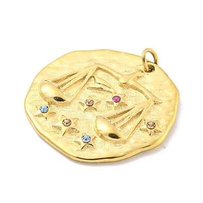 Real 18K Gold Plated PVD Vacuum Plating 304 Stainless Steel Pendants STAS-L278-003G-07-1