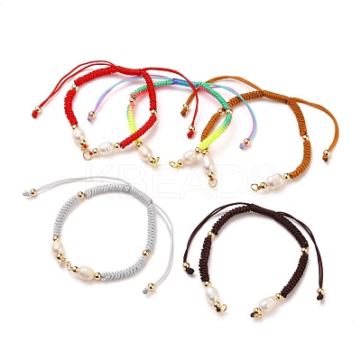Braided Nylon Cord Bracelet Making AJEW-JB00764-1