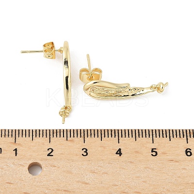 Brass Stud Earring Findings LS-KK-M326-19G-1