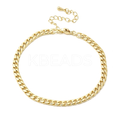 Brass Wheat Chain Bracelets for Women BJEW-K298-07G-1