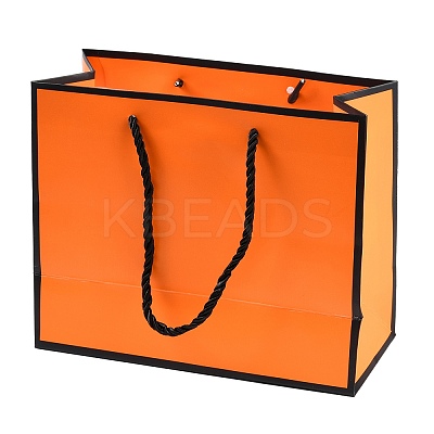Rectangle Paper Bags with Rope Handles CARB-L011-02B-02-1