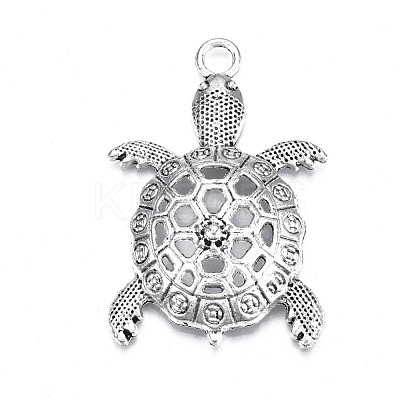Tibetan Style Alloy Big Pendants TIBE-N010-52AS-1