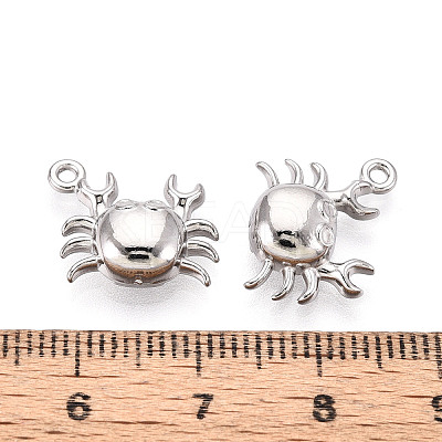 304 Stainless Steel Crab Charms STAS-T069-36P-1