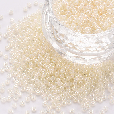 12/0 Imitation Jade Glass Seed Beads SEED-S049-A-002-1