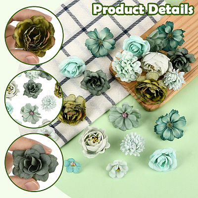 60Pcs Cloth Flower DIY-SP0005-73A-1