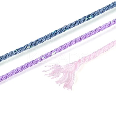 30M Segment Dyed Macrame Cotton Cord OCOR-T018-01K-1