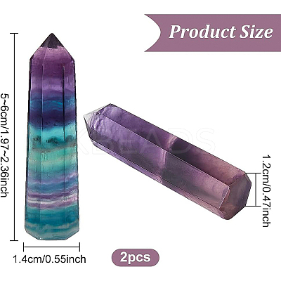 Natural Fluorite Sculpture Display Decoration G-WH0021-30-1