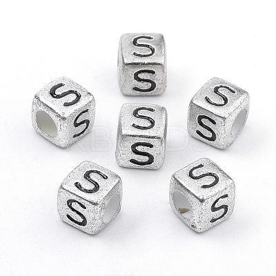 Plated Acrylic Beads PB43C9308-S-1