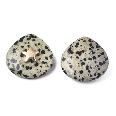 Natural Dalmatian Jasper Pendants X-G-N326-132-04-1