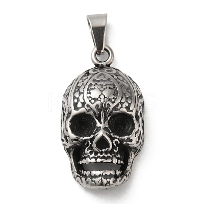 304 Stainless Steel Pendants STAS-Z045-03C-AS-1