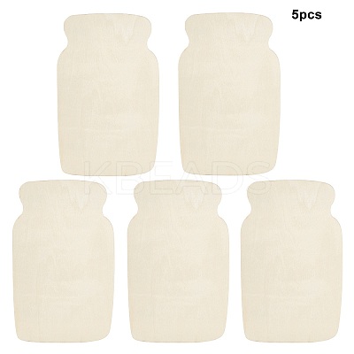 Bottle Shape Unfinished Wood Slices DIY-GA0001-12-1