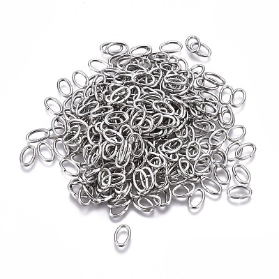 Tarnish Resistant 304 Stainless Steel Open Jump Rings STAS-F250-11P-R-1