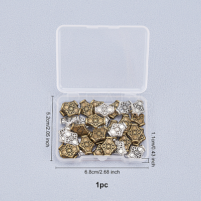 Tibetan Style Alloy Beads TIBEB-FH0001-27-RS-1