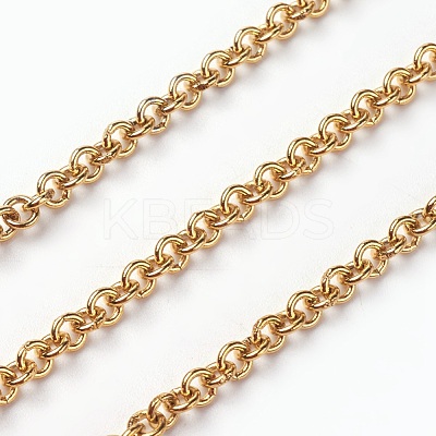 PVD Vacuum Plating 304 Stainless Steel Rolo Chains CHS-I001-07-1