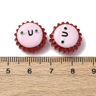 Fuuny Baking Paint Glass Enamel Beads LAMP-Q045-01C-1