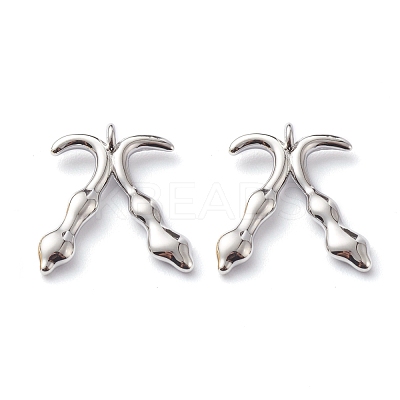 Brass Pendants KK-Z010-19P-1