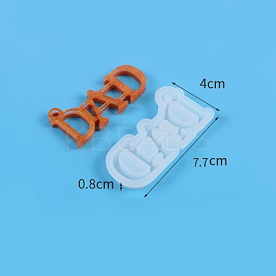 Dad Silicone Pendant Molds PW-WG57485-01-1