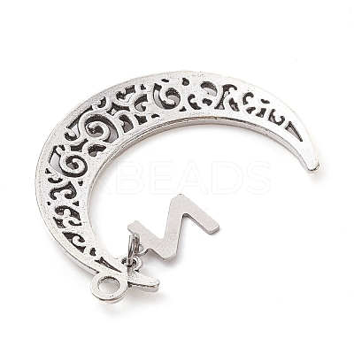 26Pcs Alloy Letter Pendants PALLOY-JF02578-1