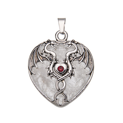Natural Quartz Crystal Pendants PW-WG50940-04-1