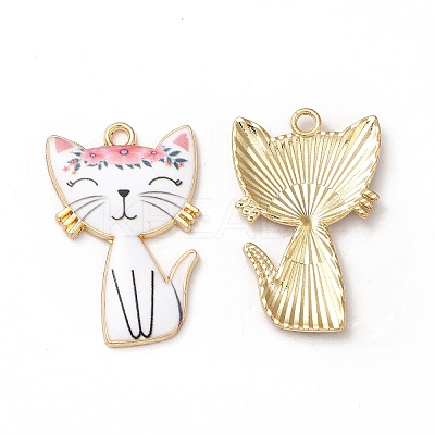 Alloy Enamel Pendants ENAM-M046-10G-D-1